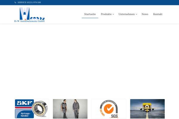 Envision Child theme site design template sample
