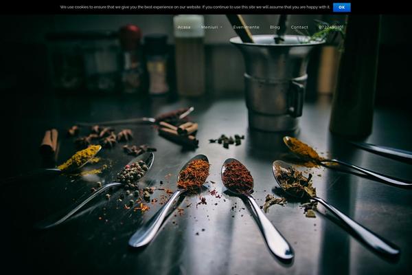 Catering theme site design template sample