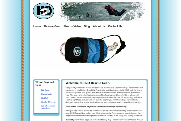 H2o theme site design template sample