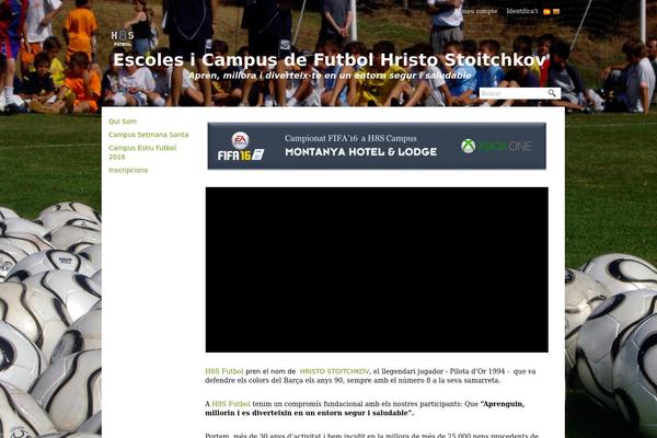 HappenStance theme site design template sample