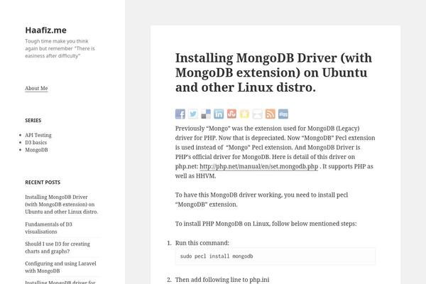 Site using Organize Series plugin