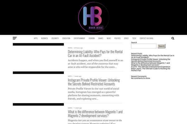 Zox-news theme site design template sample