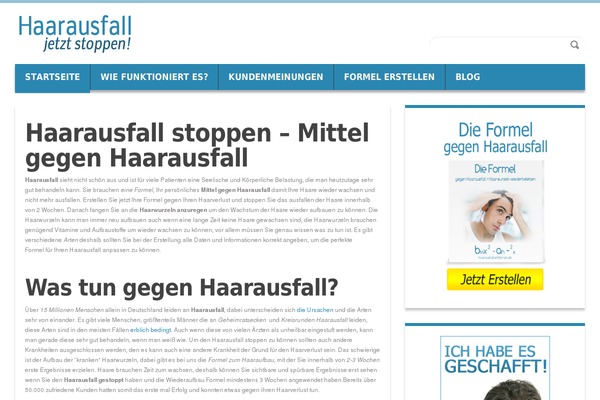 haarausfall-entfernen.de site used Duena