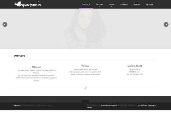HairPress theme site design template sample