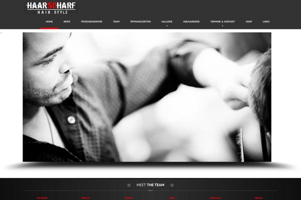 HairPress theme site design template sample