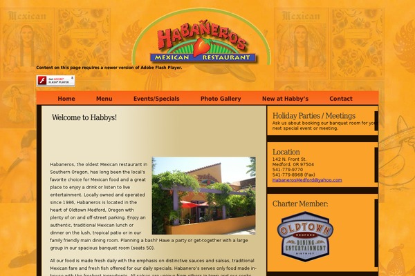 habanerosmedford.com site used Feather-pen