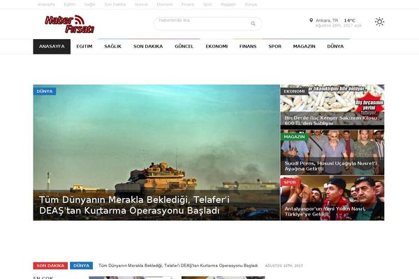 Weekly News theme site design template sample