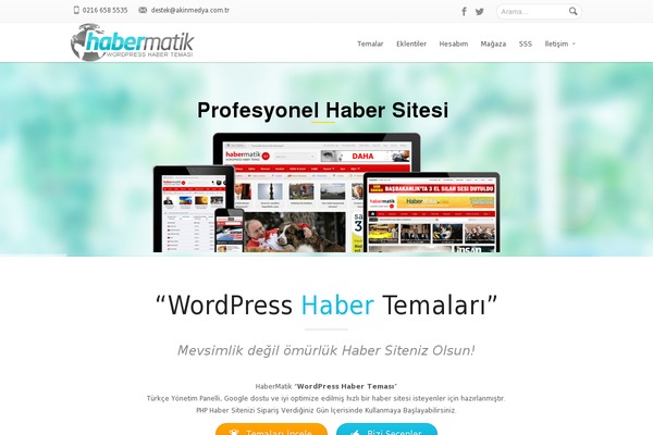 Habermatik theme websites examples