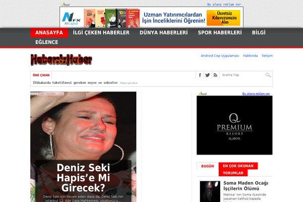 habersizhaber.com site used Max Mag