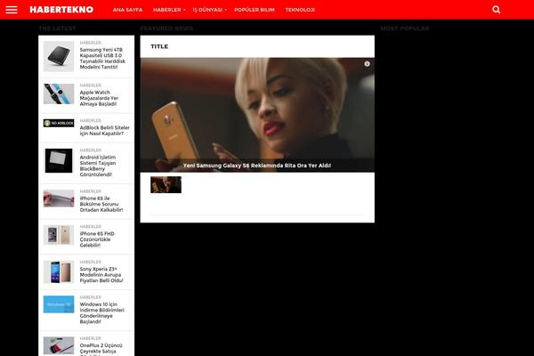Flex Mag theme site design template sample