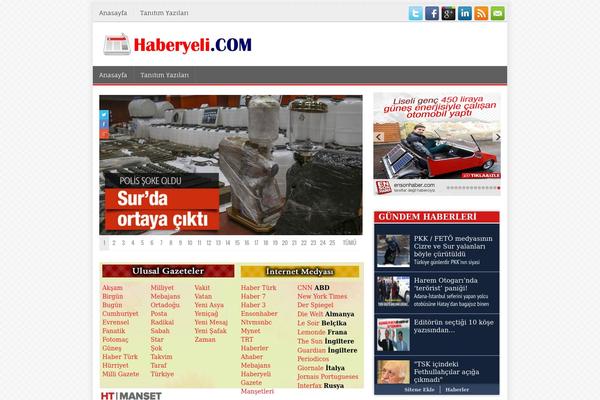 Haberadam theme site design template sample