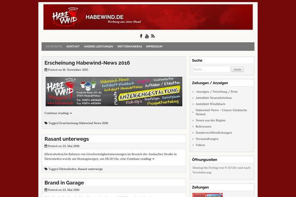 CleanWP theme site design template sample