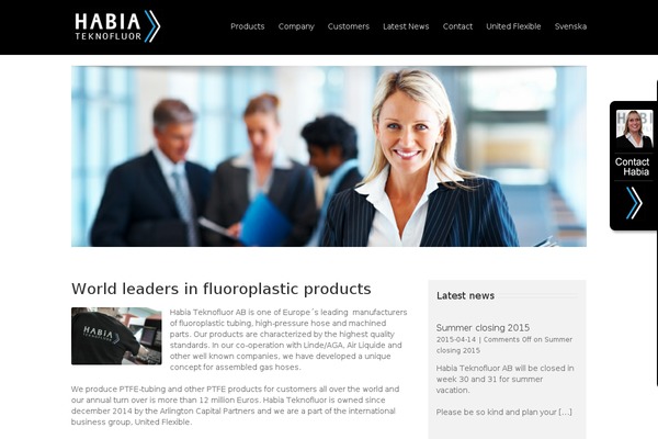 habiateknofluor.se site used Habia