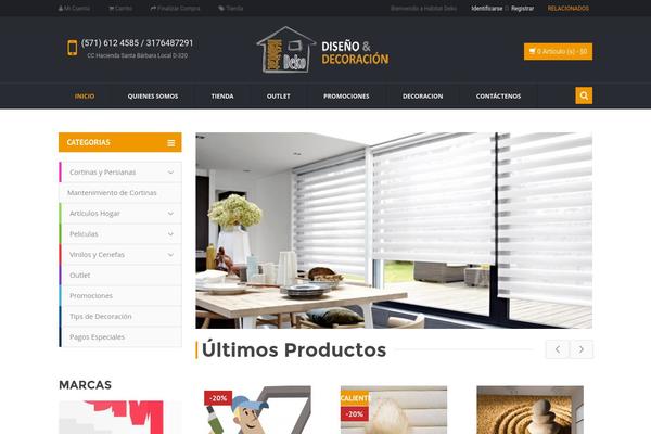 Venedor theme site design template sample