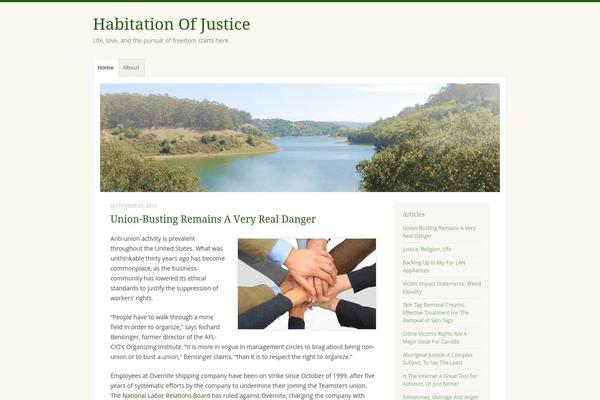 Misty Lake theme site design template sample