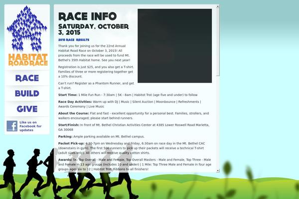 habitatroadrace.com site used Habitat-theme