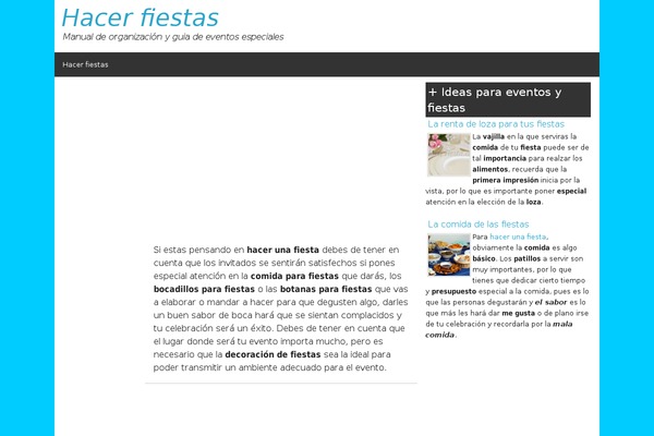 hacerfiesta.com site used Blogsbeta