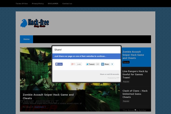hack-free.com site used Planetshine-magellan