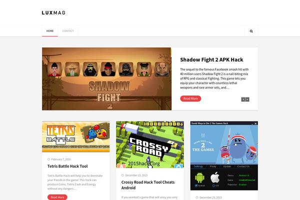 LuxMag theme site design template sample