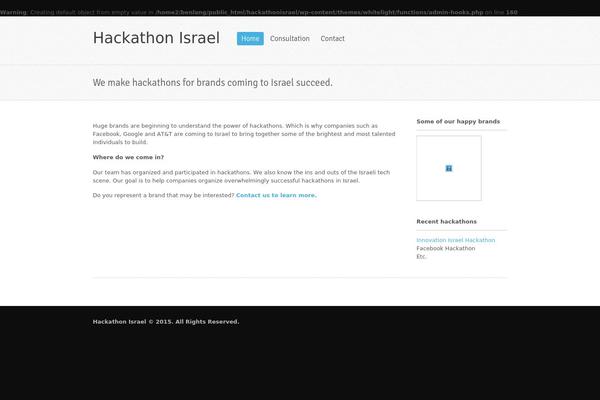 Whitelight theme site design template sample