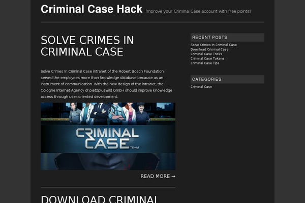 hackcriminalcase.com site used Keiran