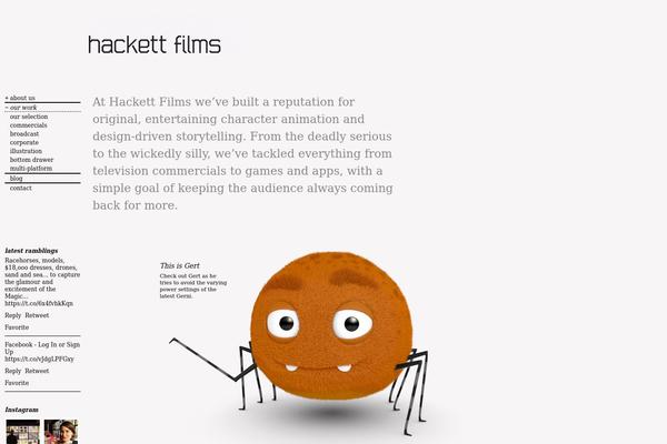 Starkers theme site design template sample