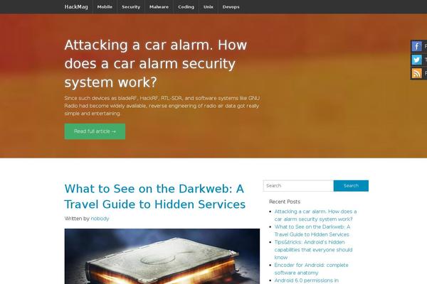 Site using Sticky Social Icon plugin