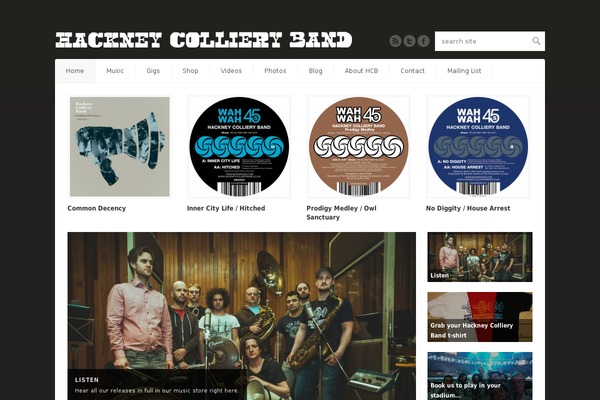 hackneycollieryband.co.uk site used Abundance