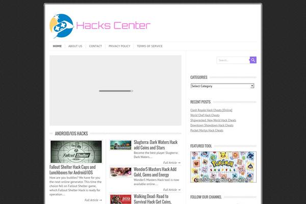 Leaf theme site design template sample