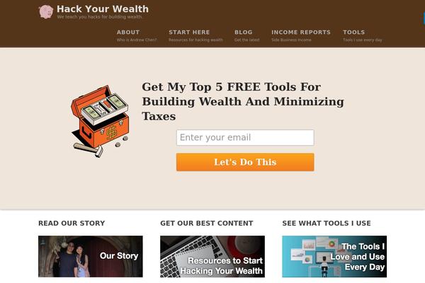 hackyourwealth.com site used Genesis-flint