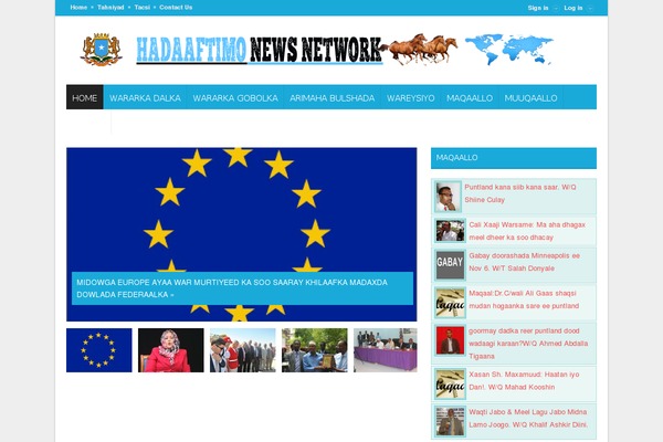 Blogster theme site design template sample