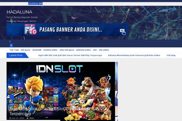 BlogArise theme site design template sample