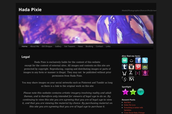 Dark TT theme site design template sample