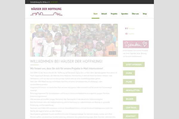 Aria theme site design template sample