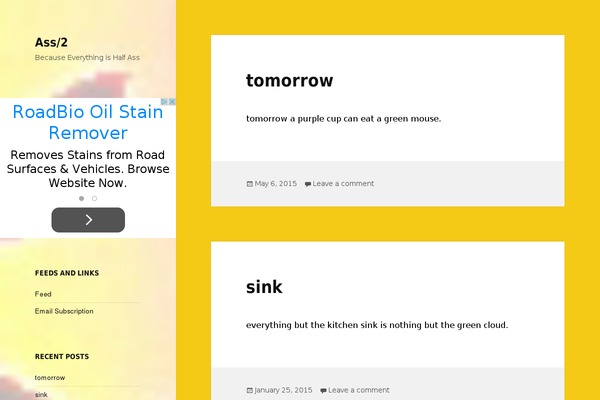 Twenty Fifteen theme site design template sample