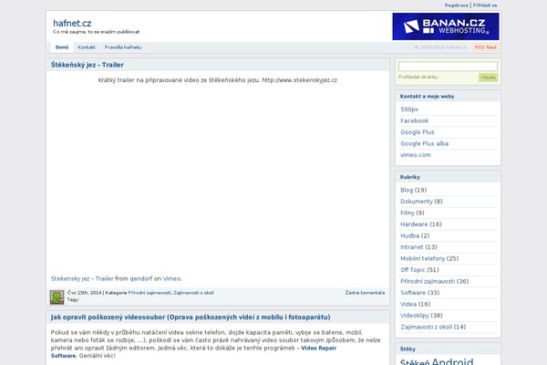 hafnet.cz site used Blocks
