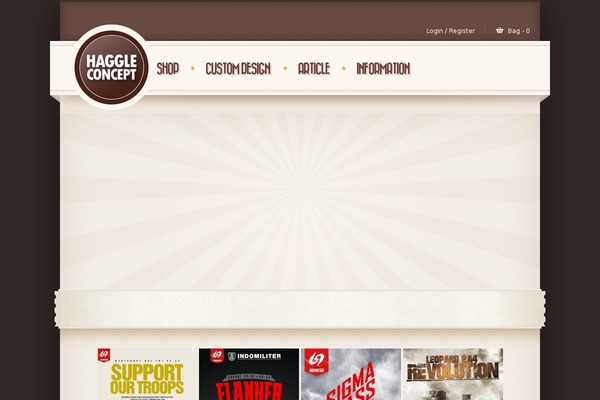 Retro theme site design template sample