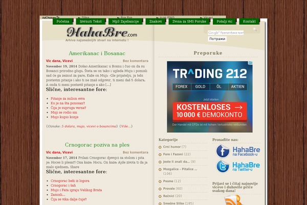 hahabre.com site used Food Recipe