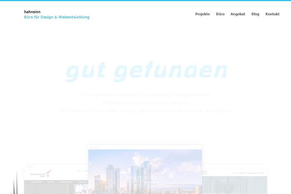 hahnsinn theme websites examples