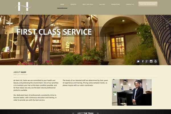 HairPress theme site design template sample