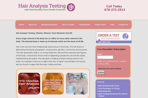hairanalysistest.com site used Nutritionally_yours_theme