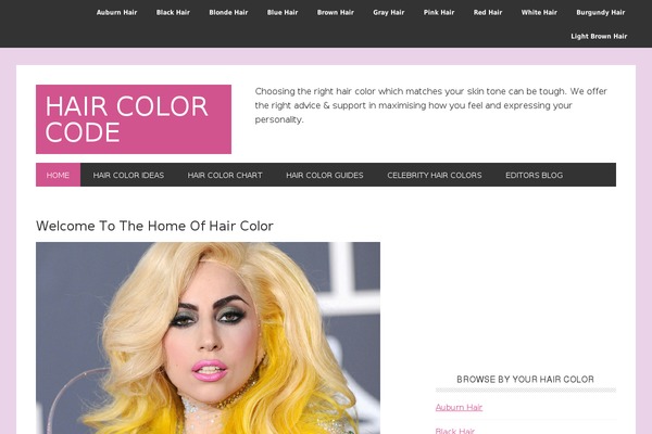 haircolorcode.com site used Metro Pro