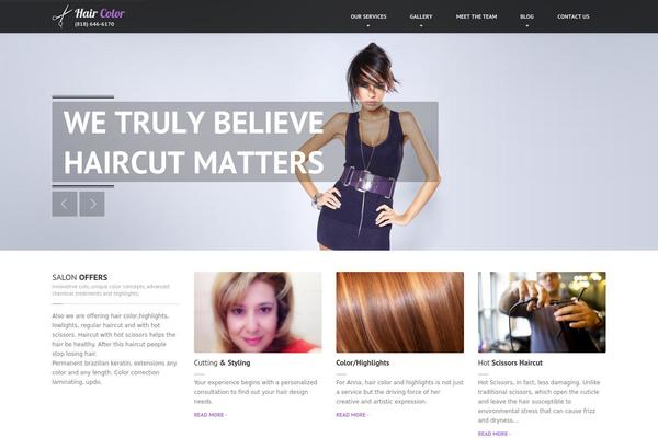 Site using Kaya-haircare-page-widgets plugin
