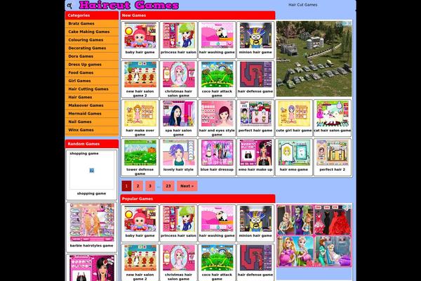 Game theme site design template sample