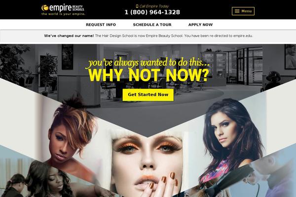 Empire theme site design template sample