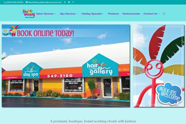 Divi theme site design template sample