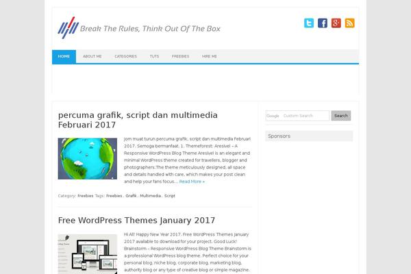 Iconic One theme site design template sample