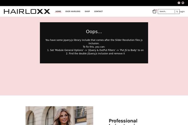 hairloxx.com site used Blush
