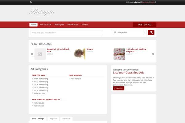 ClassiPress theme site design template sample