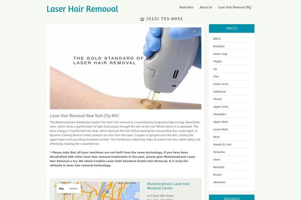Salon theme site design template sample